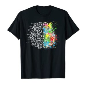Creativo Cerebro Arte Ciencia Matemáticas Camiseta