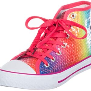 Brandsseller - Zapatillas deportivas para mujer con lentejuelas, altura media, color Multicolor, talla 38 EU