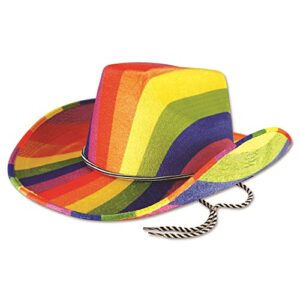 Bristol Novelty HENBRANDT BH678 Rainbow Cowboy Sombrero Multicolor