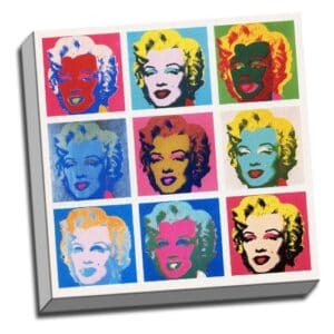 Marilyn Monroe Warhol - Cuadro enmarcado (20 x 50 cm)