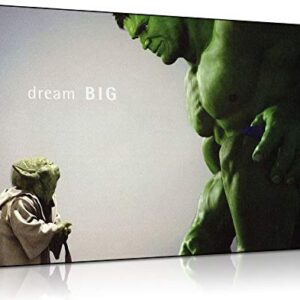 Hulk cómic película, cuadro en lámina enmarcado, impresión 20 x 76,2 cm A1
