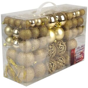 Christmas Gifts Bolas de Navidad, Dorado, 100x, 100